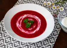 Krémová polévka z červené řepy